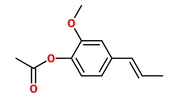 Isoeugenyl acetate (CAS N° 93-29-8 ; 5912-87-8)​