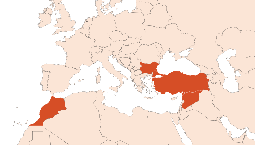 Map for Damask Rose EO (CAS N° 8007-01-0)​
