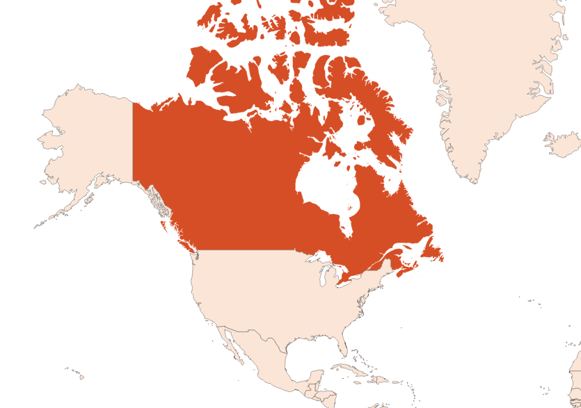 Map for Labrador Tea EO (CAS N° 93384-25-9)​
