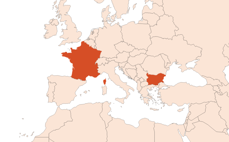 Map for Lavandin Absolue (N° CAS 91722-69-9)​