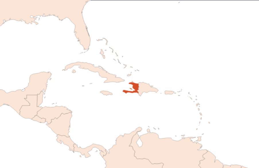 Map for Vétiver Haïti HE (N° CAS 8016-96-4)​